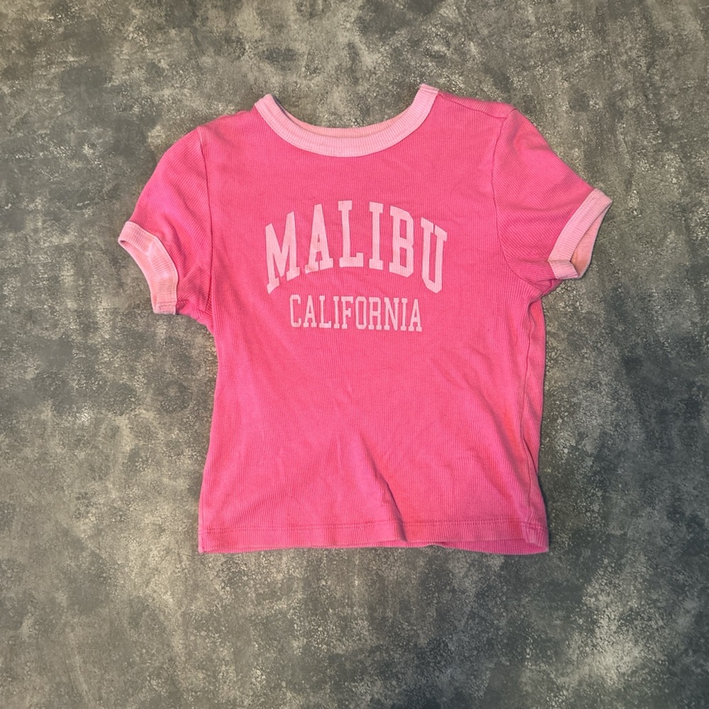Pink Malibu California Baby tee